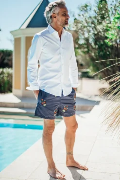Les Canebiers All Over Mex - Navy<Homme Mex|Best Sellers