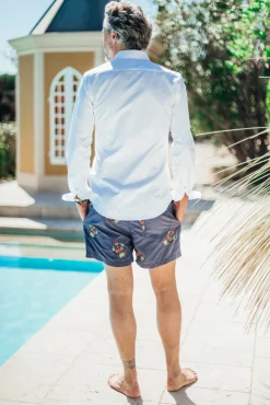 Les Canebiers All Over Mex - Navy<Homme Mex|Best Sellers