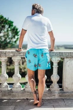 Les Canebiers All Over Mex - Turquoise<Homme Mex|Best Sellers