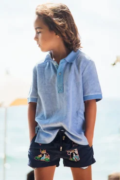 Les Canebiers All Over Roro Kids - Navy<Enfant Garçons