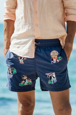Les Canebiers All Over Roro - Navy<Homme Monopoly|Best Sellers