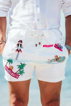 Les Canebiers All Over Saint-Barth - White<Homme Places|Best Sellers