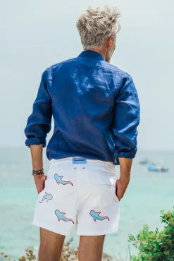 Les Canebiers All Over Shark - White<Homme Shark|Best Sellers