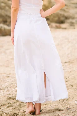 Les Canebiers Brusquet Skirt - White<Femme Jupes
