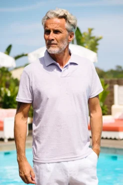 Les Canebiers Cabanon Polo - Purple<Homme Polos