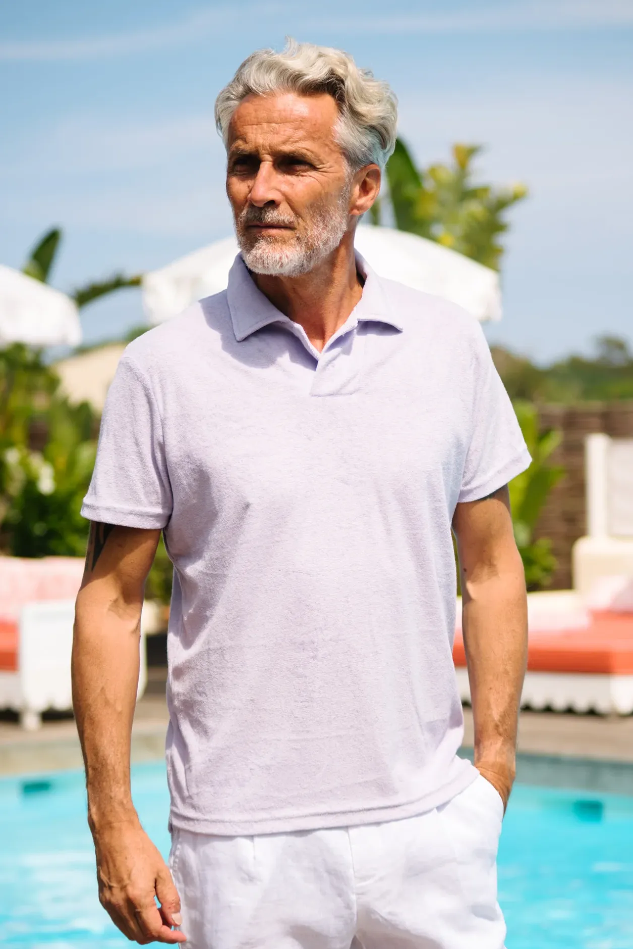 Les Canebiers Cabanon Polo - Purple<Homme Polos