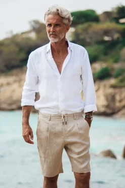Les Canebiers Cimes Short - Beige<Homme Shorts
