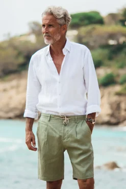 Les Canebiers Cimes Short - Khaki<Homme Shorts