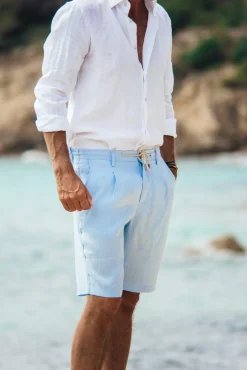 Les Canebiers Cimes Short - Sky Blue<Homme Shorts