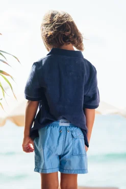 Les Canebiers Ermitage Court Mex Kids - Blue<Enfant Garçons