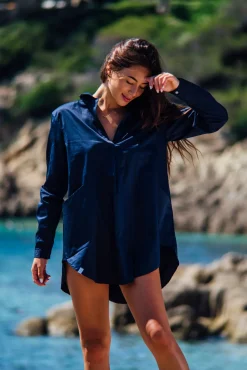 Les Canebiers Pascatt dress - Navy<Femme Robes