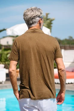 Les Canebiers Polo Salins - Brown<Homme Polos