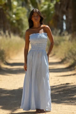 Les Canebiers Robe Allard - Bleu Ciel<Femme Robes