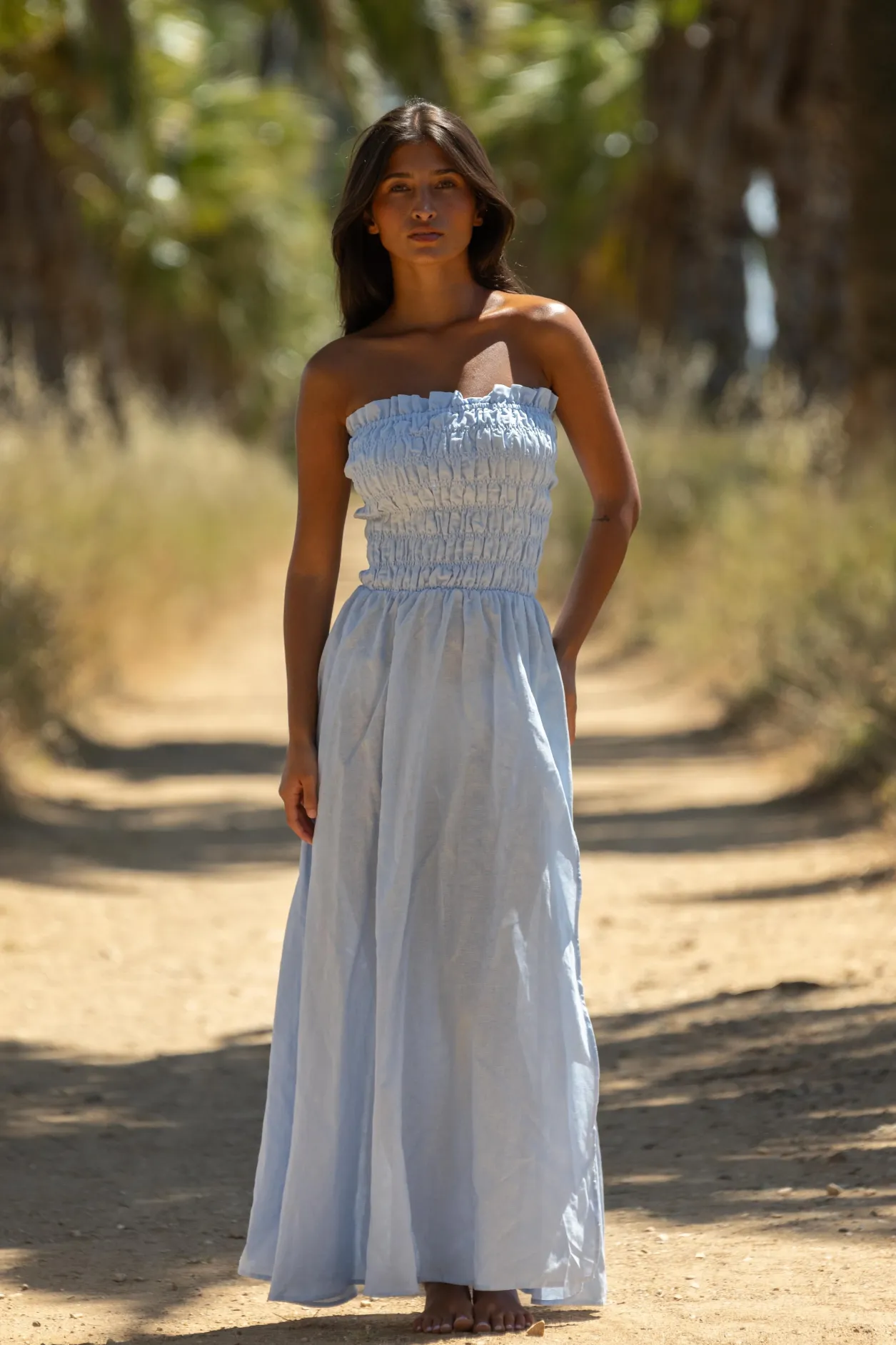 Les Canebiers Robe Allard - Bleu Ciel<Femme Robes