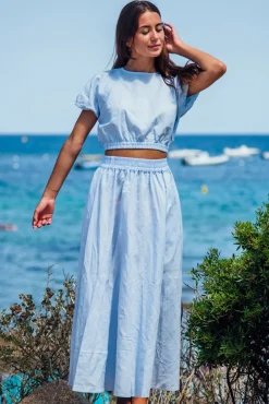 Les Canebiers Sariette - Sky Blue<Femme Ensemble|Jupes
