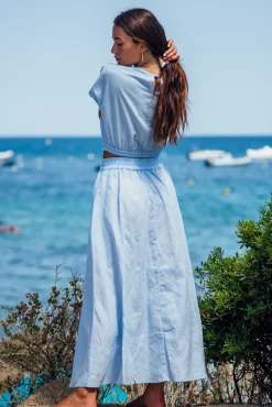 Les Canebiers Sariette - Sky Blue<Femme Ensemble|Jupes