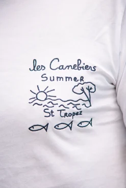 Les Canebiers Summer t-shirt - White<Homme T-shirts