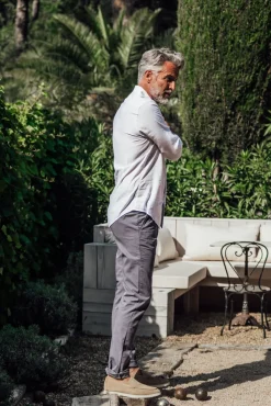 Les Canebiers Tartane pants - Grey<Homme Pantalons