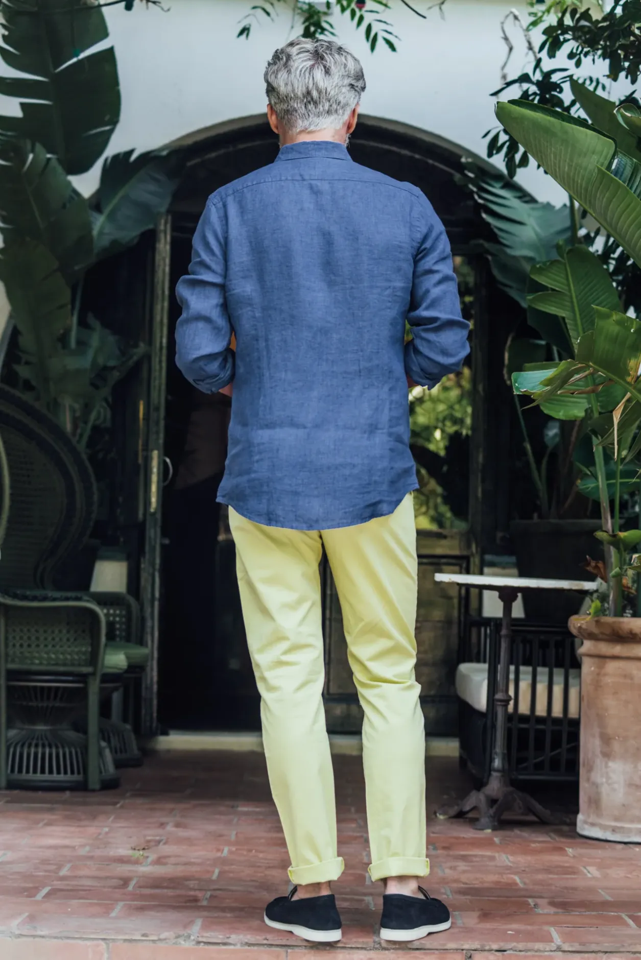 Les Canebiers Tartane pants - Yellow<Homme Pantalons
