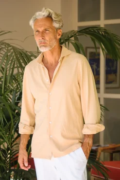 Les Canebiers Vallon Shirt - Beige<Homme Chemises